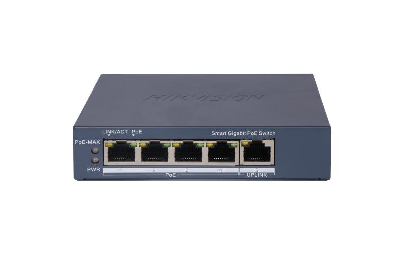 محول  (Switch) ذكي PoE بعدد 4 منافذ جيجابت DS-3E1505P-EI 4 Port Gigabit Smart POE Switch