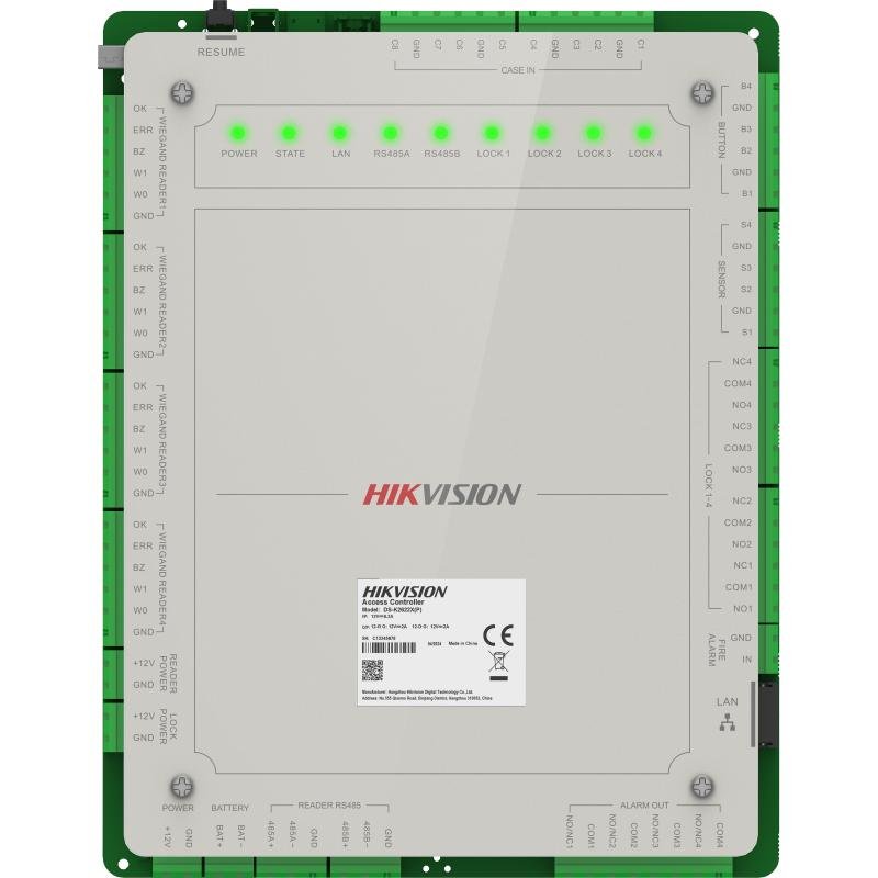 وحدة تحكم في أنظمة التحكم في الدخول من سلسلة Pro Series، موديل DS-K2624X، مخصصة لإدارة والتحكم في أبواب وأنظمة الدخول في المباني والمرافق الأمنية.