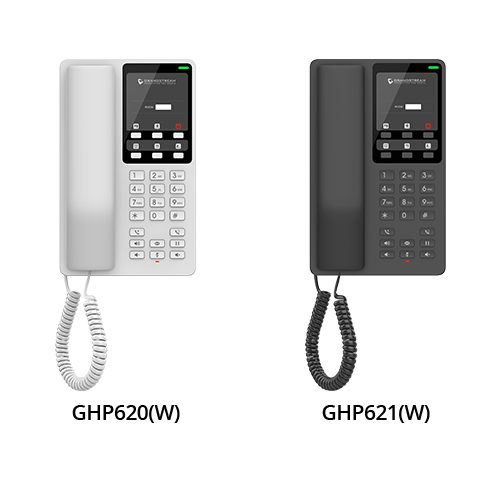 هاتف IP مكتبي للفنادق، يدعم حسابي SIP وخطين Grandstream GHP620