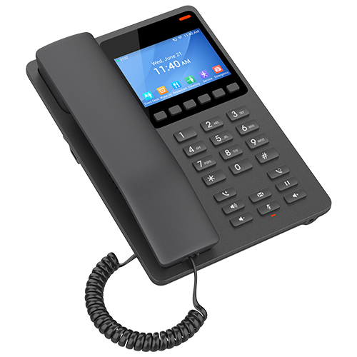 هاتف IP فندقي مدمج، يدعم حسابي SIP وخطين،  ويدعم Wi-Fi Grandstream GHP631W