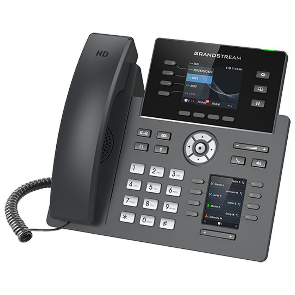 هاتف IP احترافي بمستوى مزودي الخدمة، يدعم 4 خطوط Grandstream GRP2614