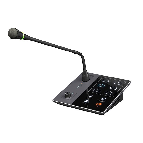 ميكروفون نداء لعدة مناطق وتحكم عن بُعد لنظام النداء العام (PA System) تدعم 6 مناطق صوتية (Zones) موديل  DMA20