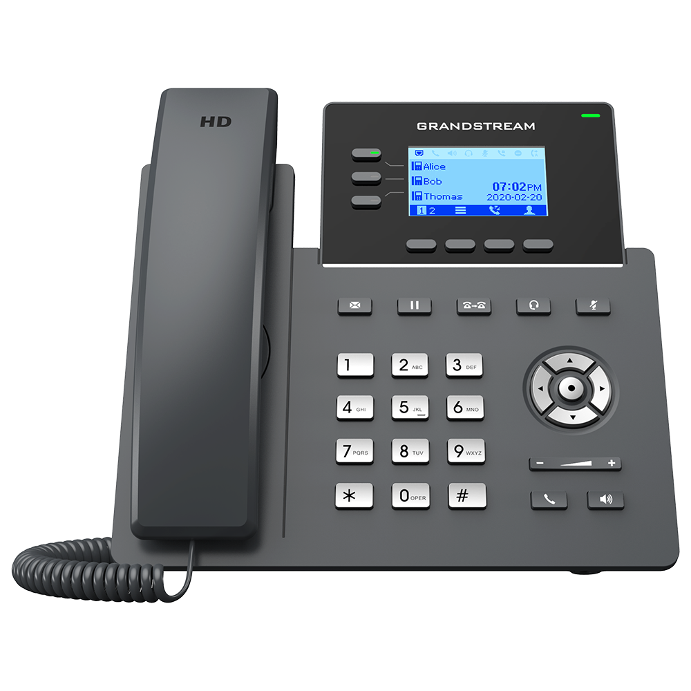 هاتف IP أساسي يدعم 3 خطوط Grandstream GRP2603P