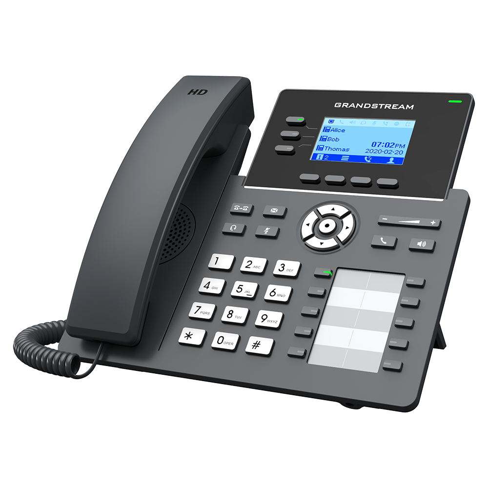 هاتف IP أساسي يدعم 3 خطوط Grandstream GRP2604P