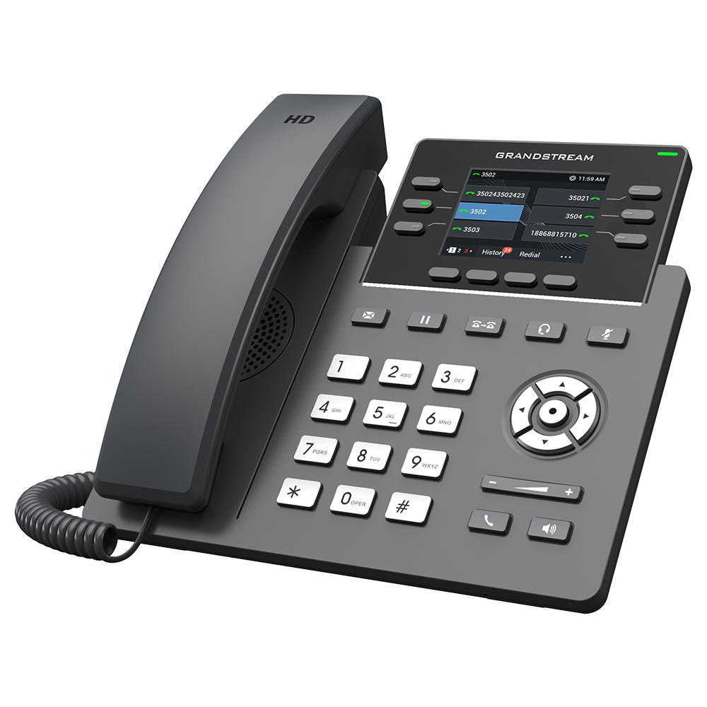 هاتف IP احترافي بمستوى مزودي الخدمة، يدعم 6 خطوط Grandstream GRP2613