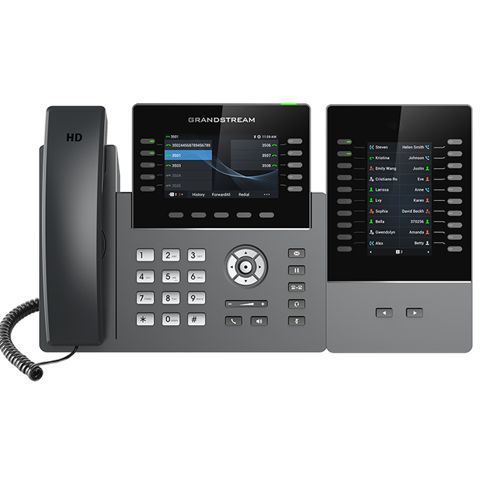 هاتف IP احترافي بمستوى مزودي الخدمة، يدعم 10 خطوط Grandstream GRP2615