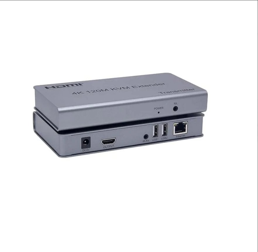 اكستندر 120 متر موصل USB+HDMI عن طريق كيبل CAT6 EXTENDER 120M