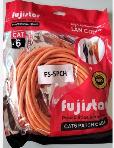كيبل شبكة كات 6 بطول 5 متر اللون Fujistar