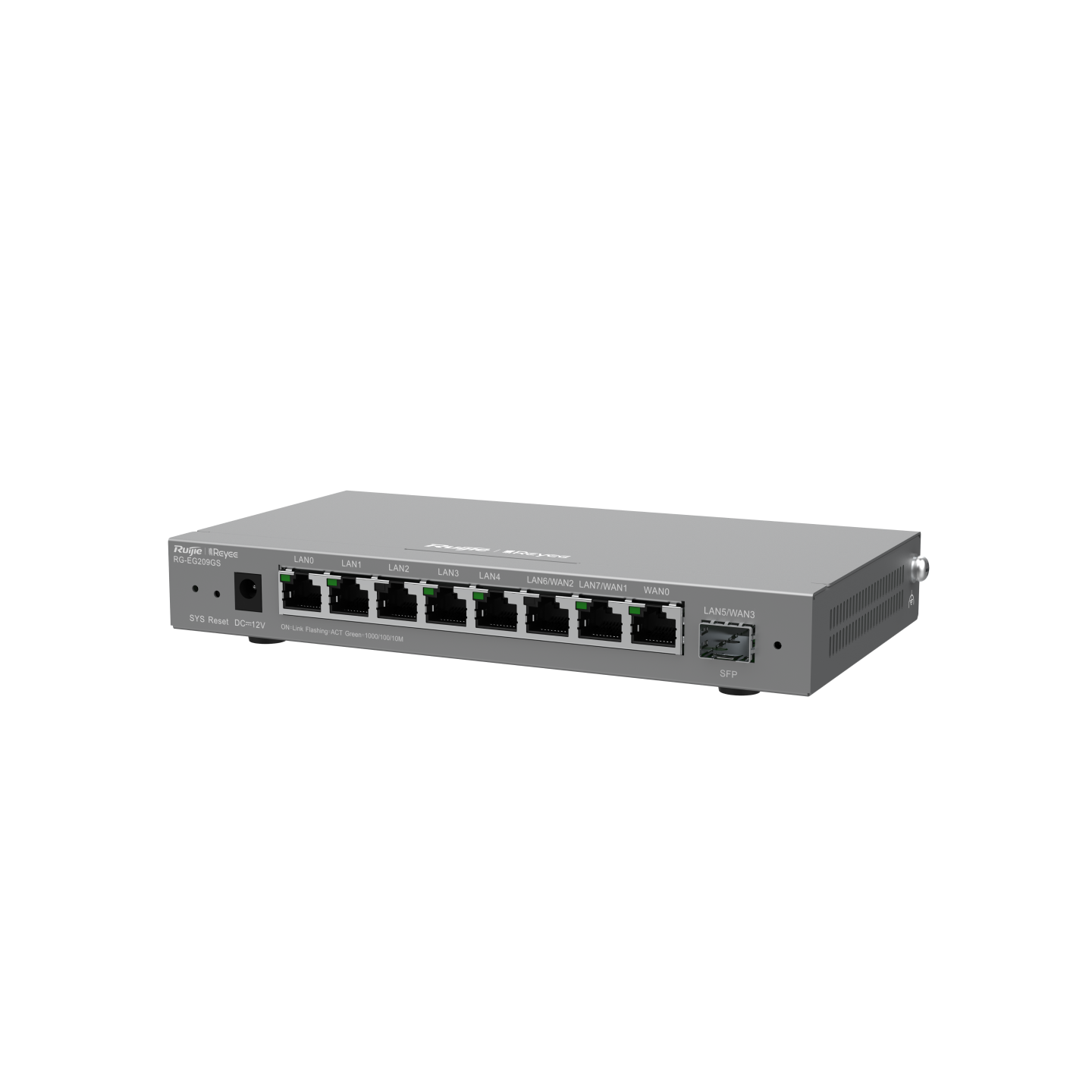 راوتر جيجابت بعدد 9 منافذ مُدار عبر السحابة مع دعم منافذ SFP من Reyee موديل RG-EG209GS