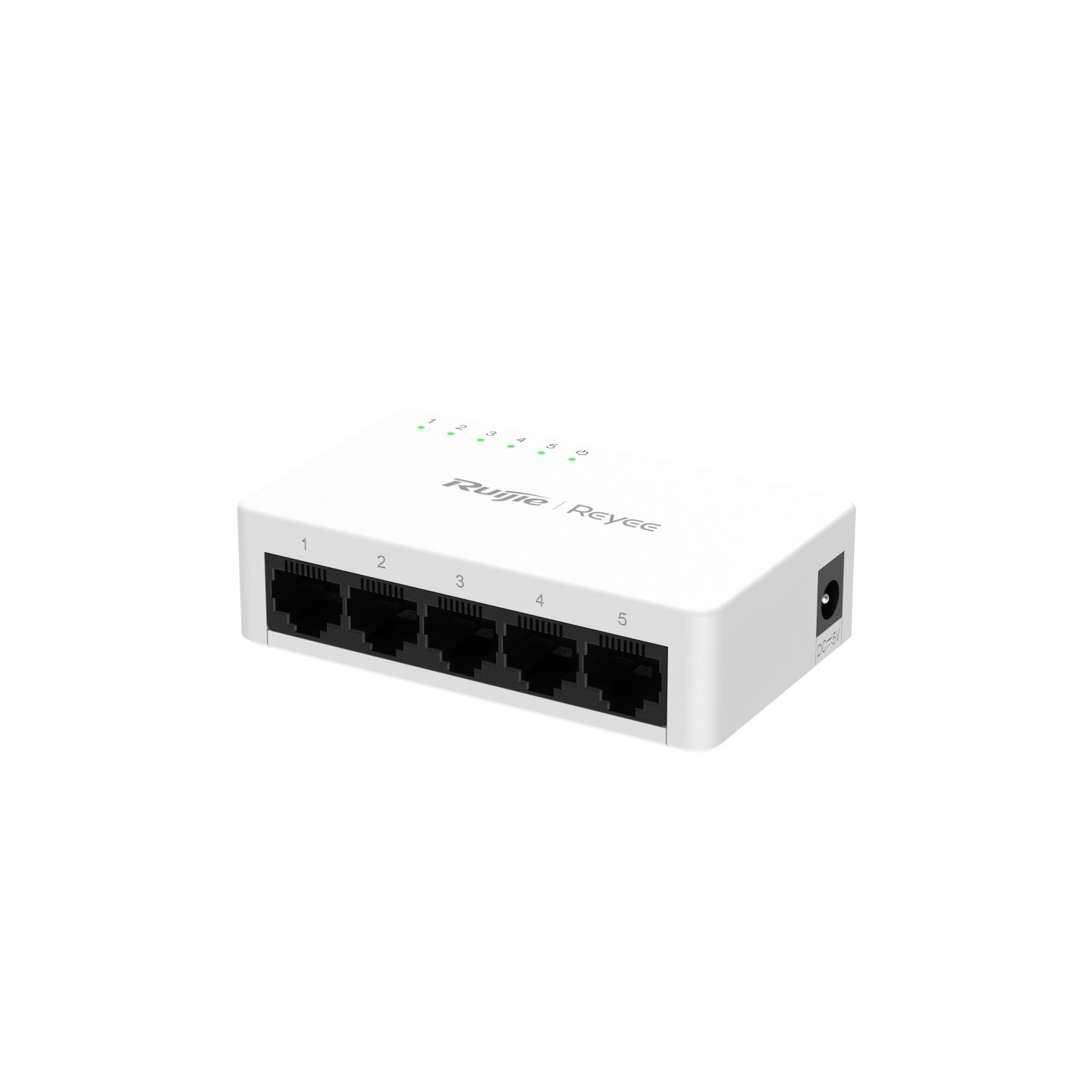سويتش غير مُدار (Unmanaged) مزود بـ 5 منافذ جيجابت 10/100/1000 ميجابت/ثانية، بدون دعم PoE موديل RG-ES05G-L