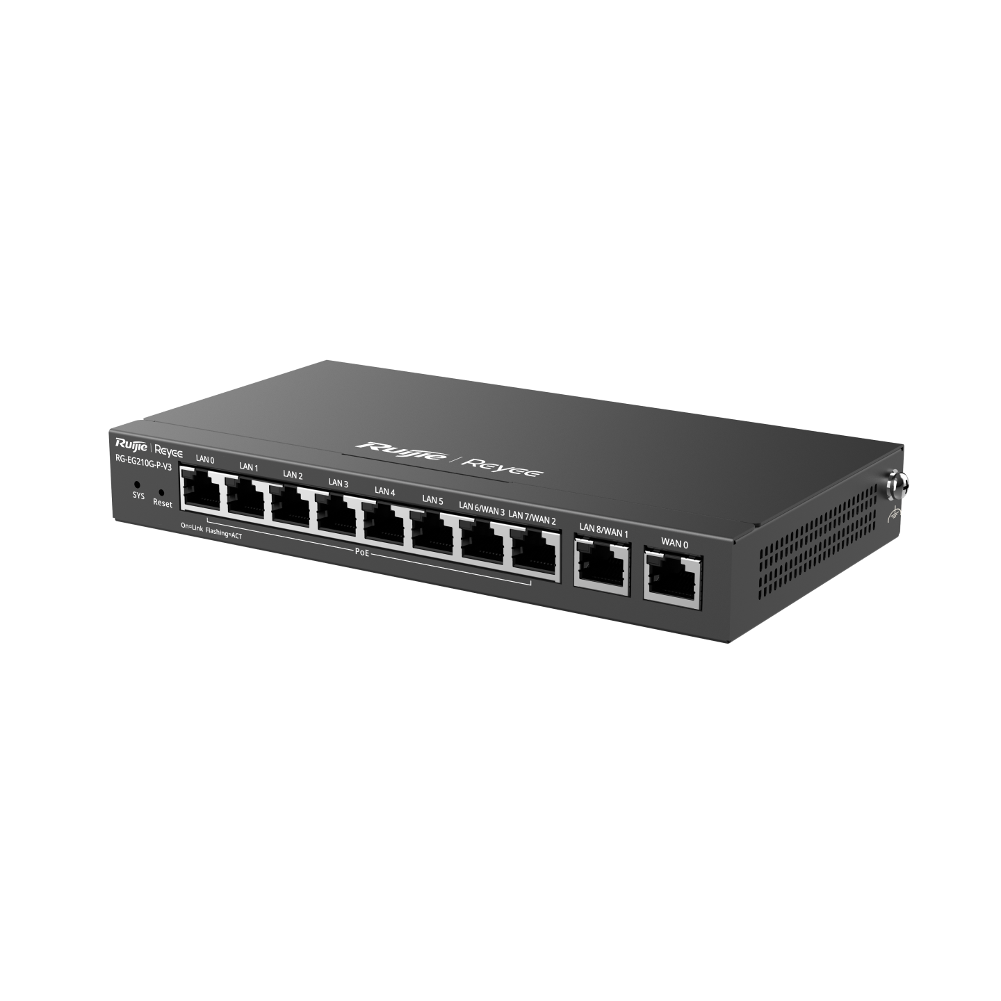 راوتر PoE مُدار عبر السحابة من Reyee (Cloud Managed PoE Router) موديل RG-EG210G-P-V3