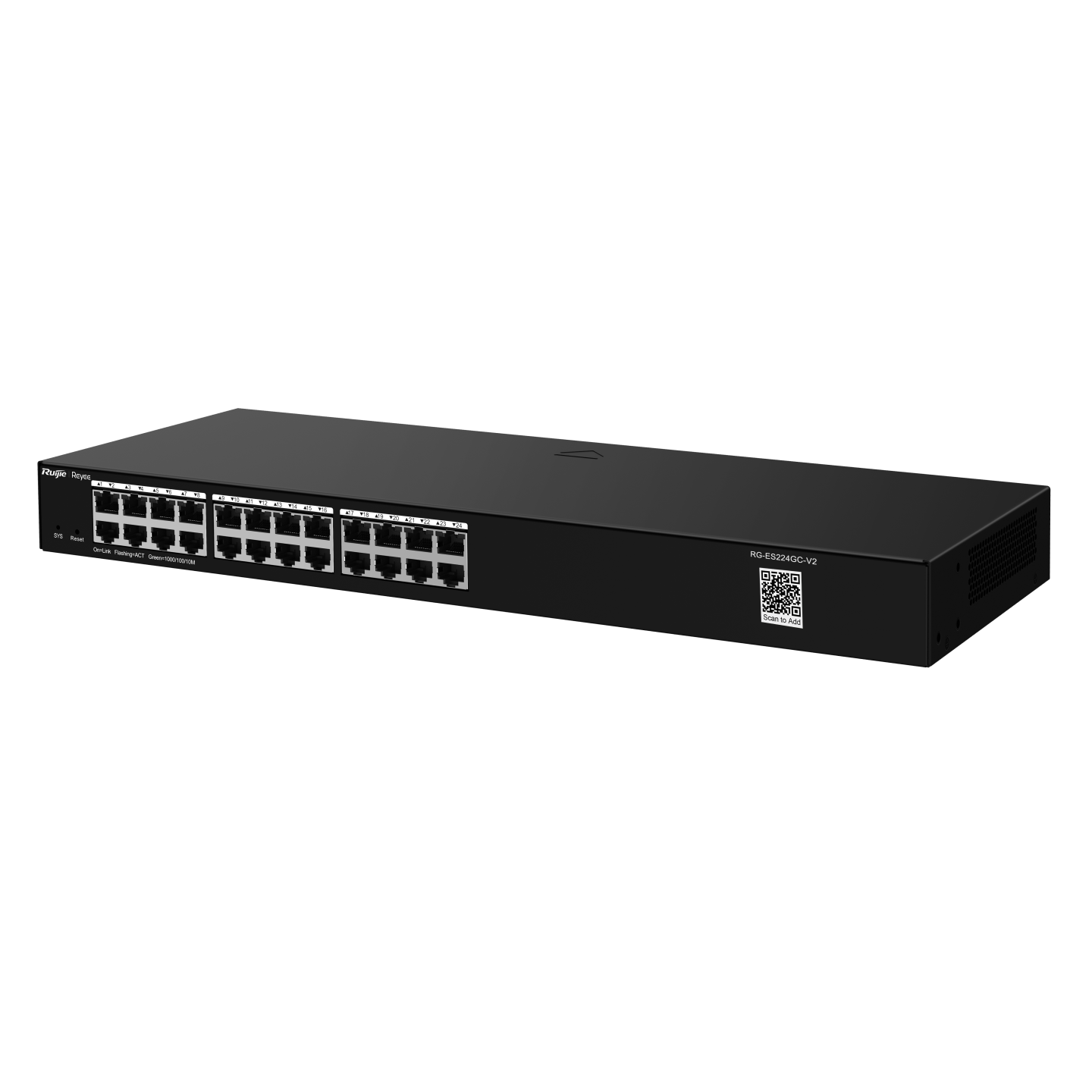 سويتش جيجابت ذكي مُدار عبر السحابة (Smart Cloud Managed) مزود بـ 24 منفذًا، بدون دعم PoE موديل RG-ES224GC-V2